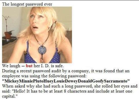Strong Password Joke